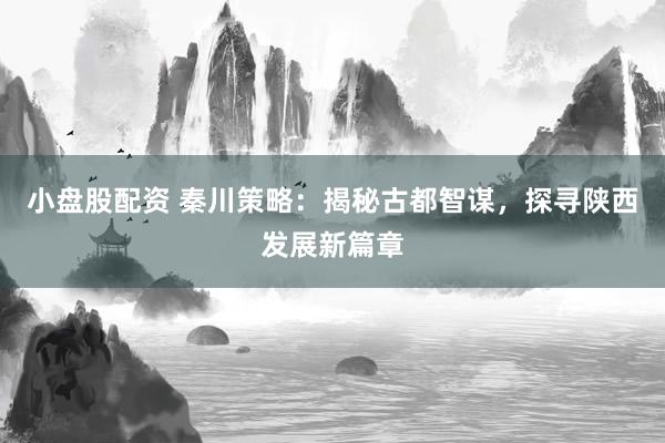 小盘股配资 秦川策略：揭秘古都智谋，探寻陕西发展新篇章