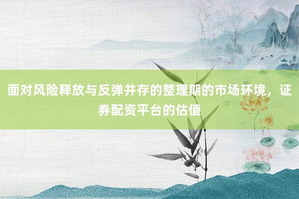 面对风险释放与反弹并存的整理期的市场环境，证券配资平台的估值