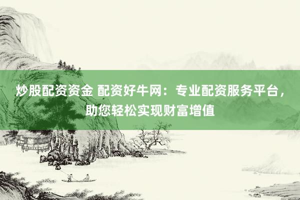 炒股配资资金 配资好牛网：专业配资服务平台，助您轻松实现财富增值